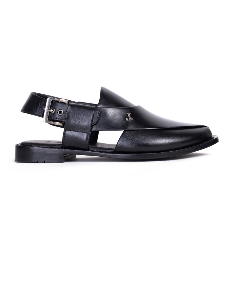BLACK TRENDY PESHAWARI SANDALS