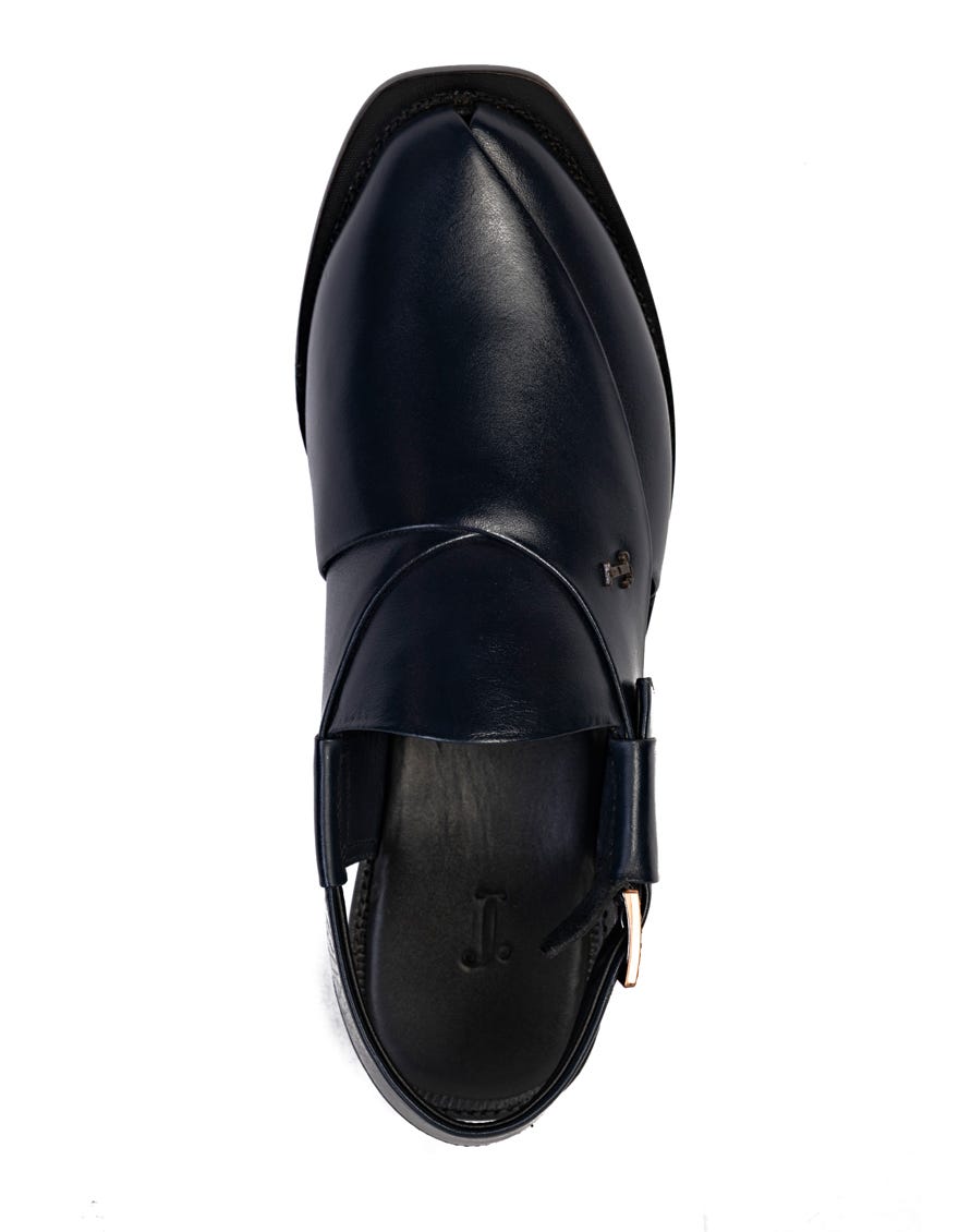 BLUE TRENDY PESHAWARI SANDALS