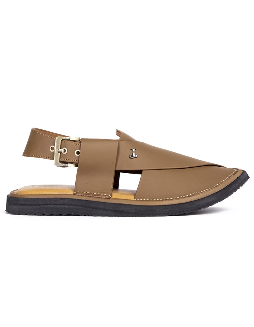 CAMEL BROWN TRENDY PESHAWARI SANDALS