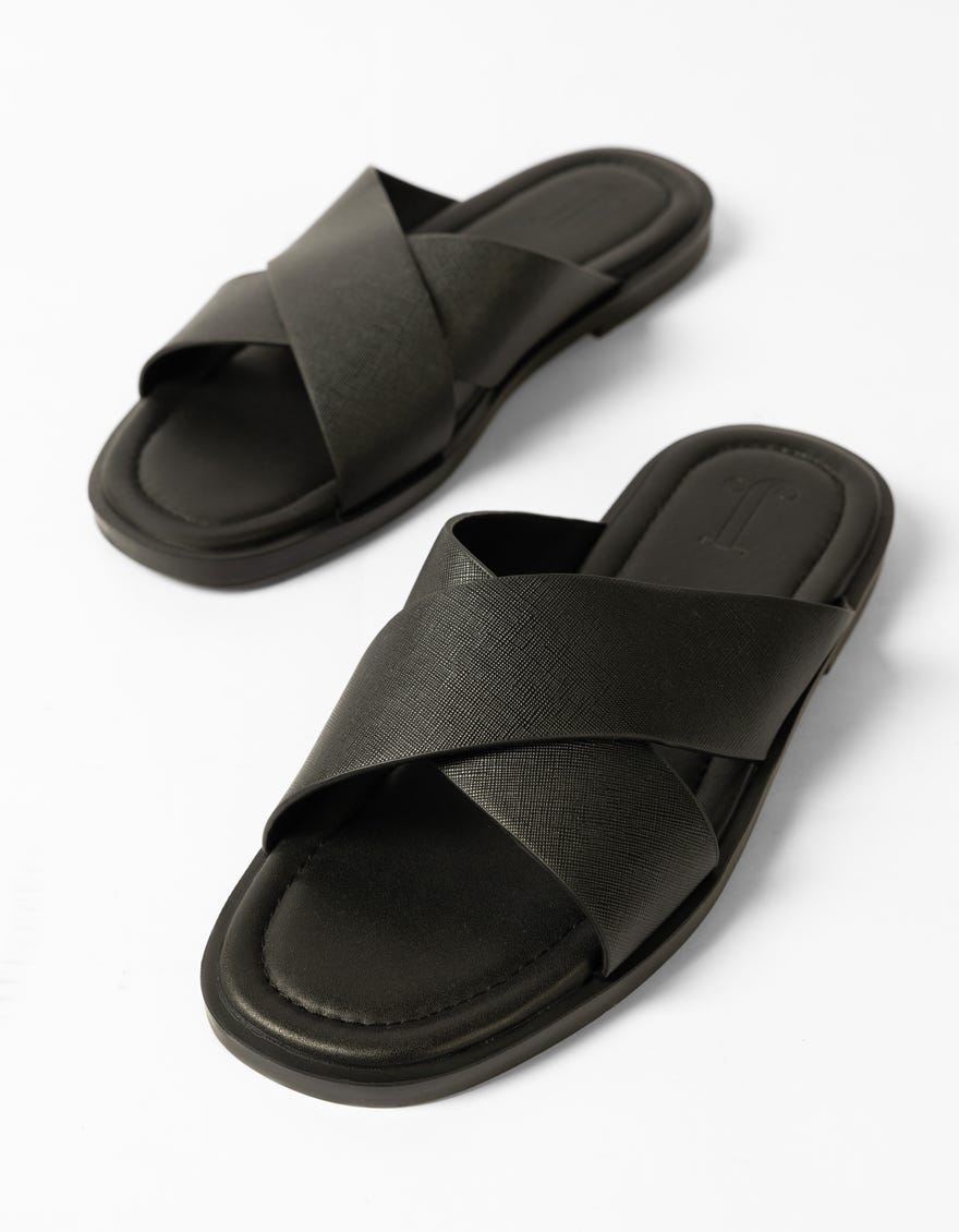 black-cross-over-slides-jsld0014cross