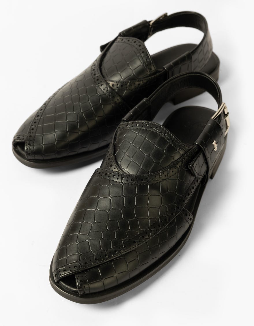 black-textured-peshawari-sandals-jpc022pesh