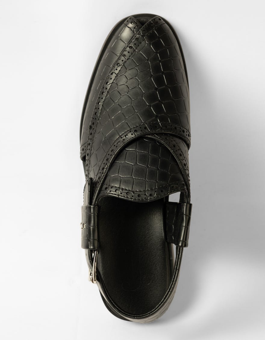 black-textured-peshawari-sandals-jpc022pesh