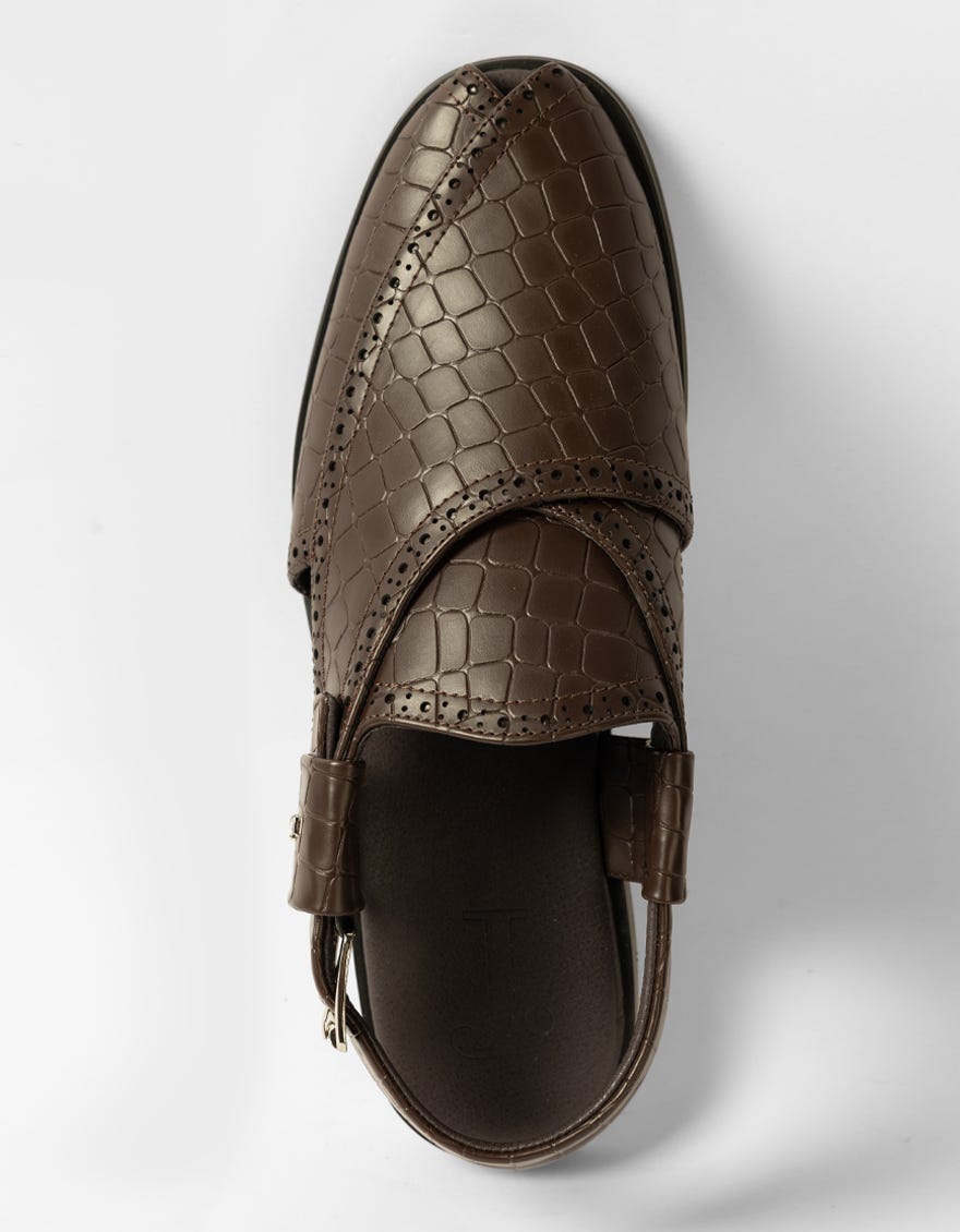 coffee-textured-peshawari-sandals-jpc023pesh