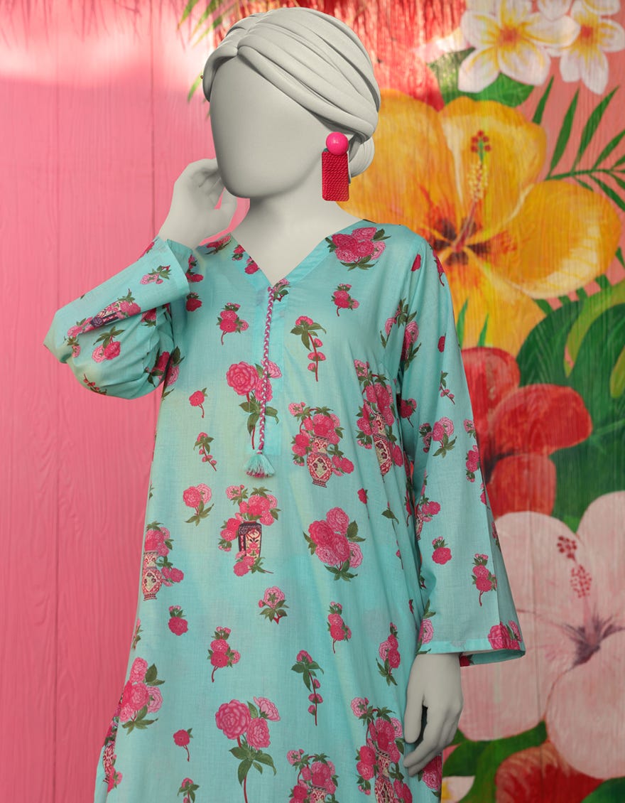 GREEN LAWN PRINTED KURTI