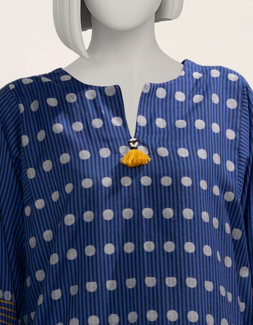 blue-jacquard-dyed-kurti-jss25421s