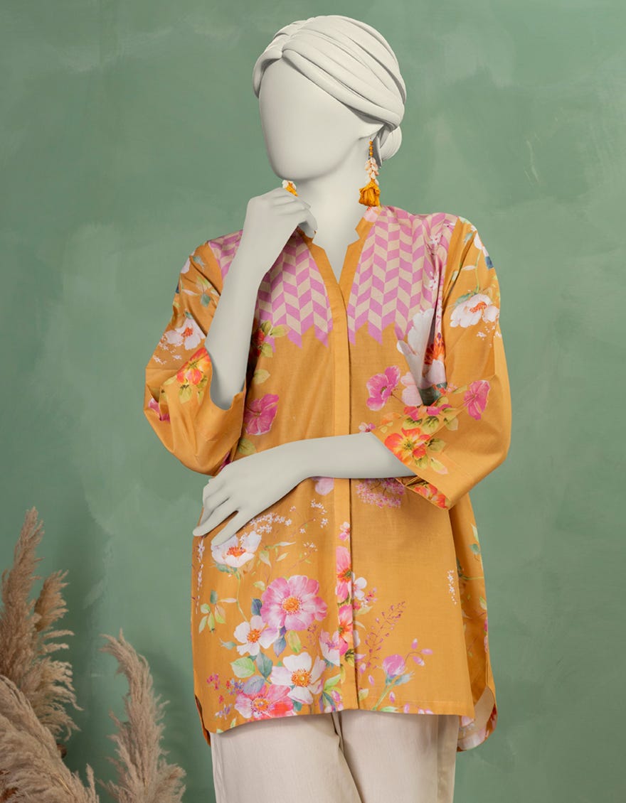 MULTICOLOR LAWN DIGITAL PRINTED KURTI