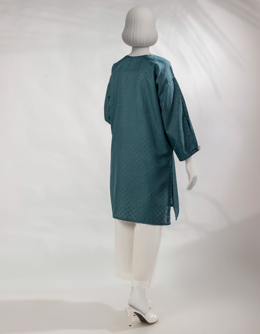 green-dobby-embroidered-kurti-jss25501s