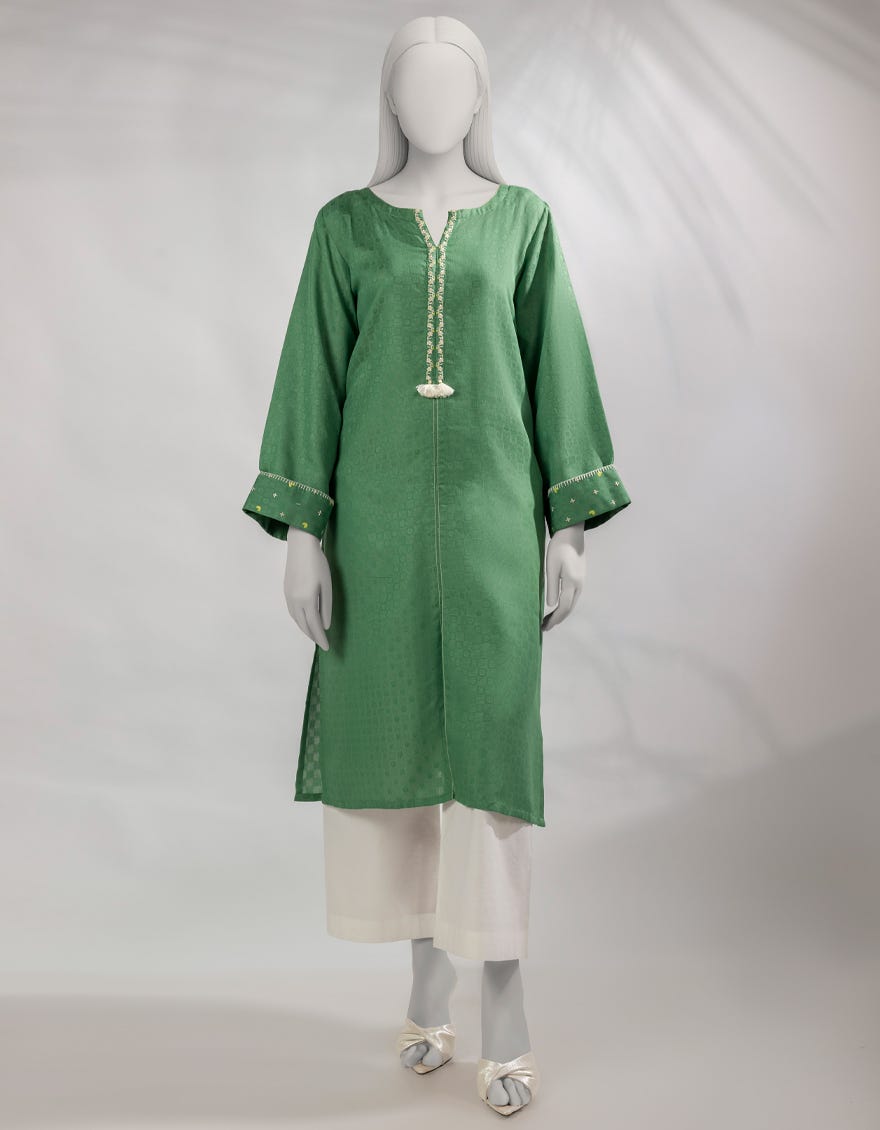 green-dobby-embroidered-kurti-jss25503s