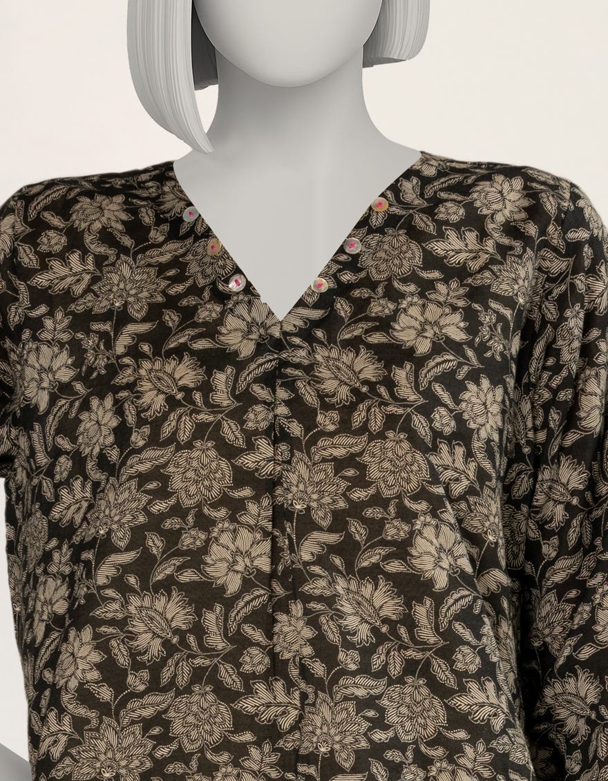 black-printed-lawn-kurti-jss25522s