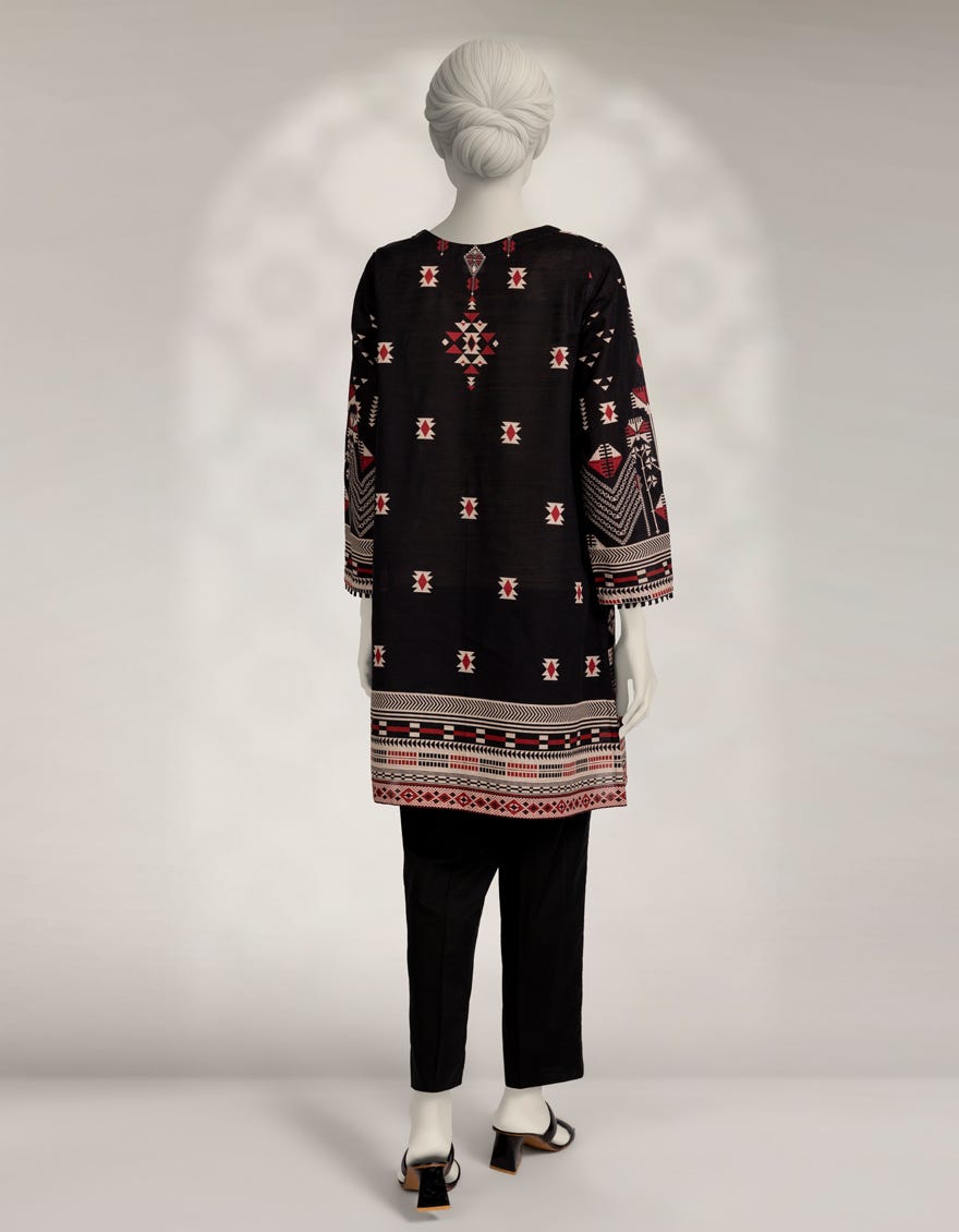 black-printed-khaddar-kurti