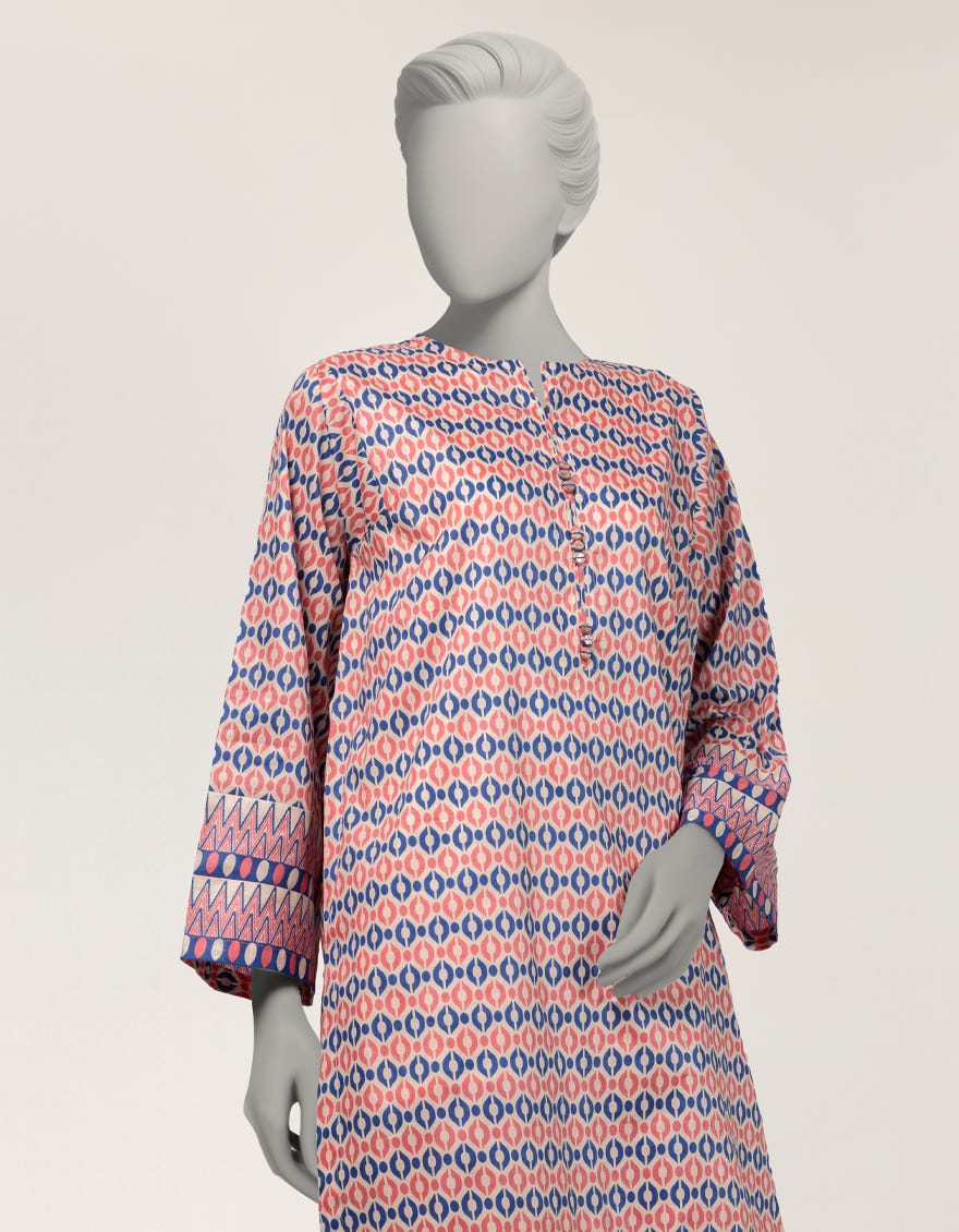 MULTICOLOR LAWN PRINTED 2PC STITCHED