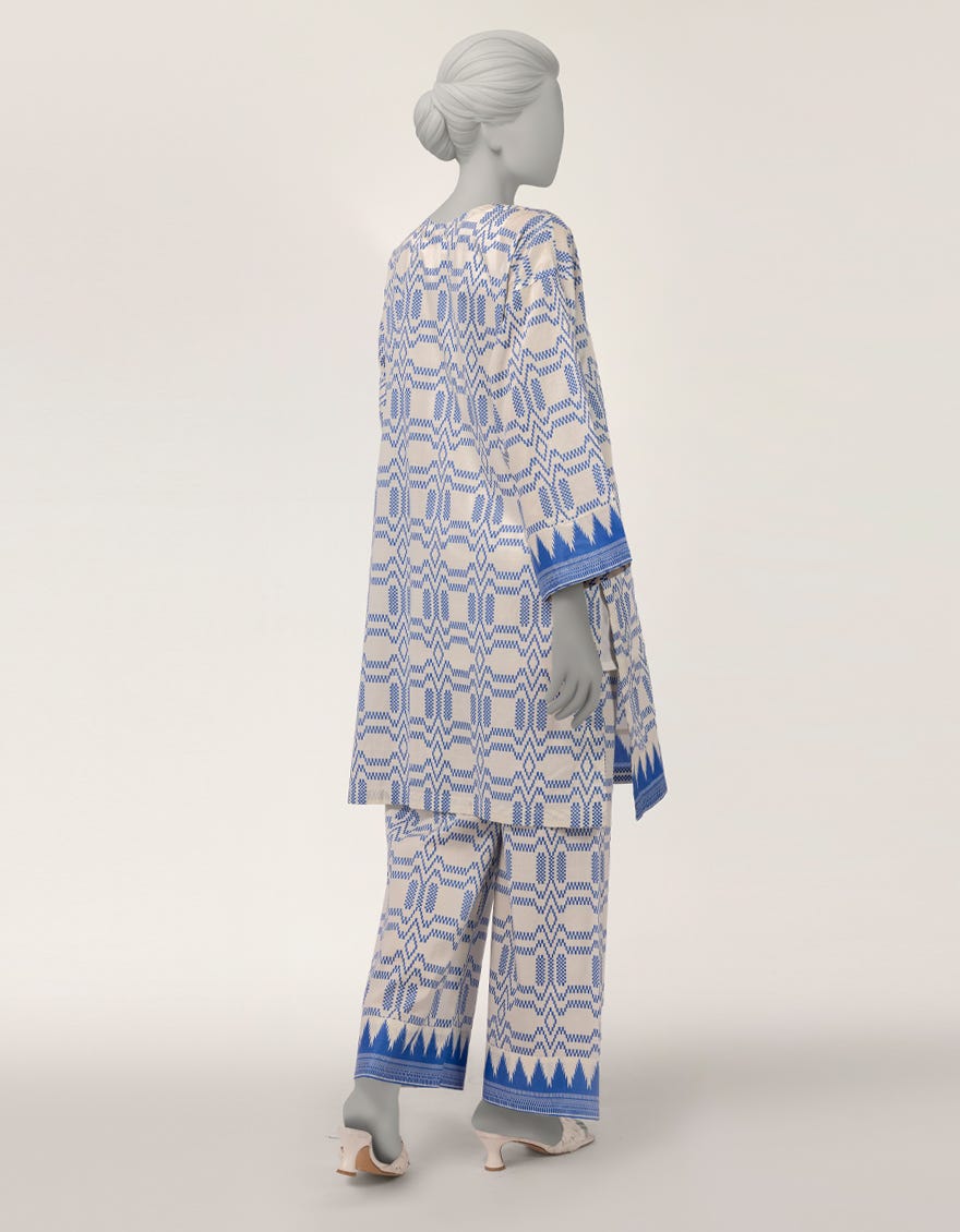 OFF WHITE LAWN PRINTED 2PC STITCHED