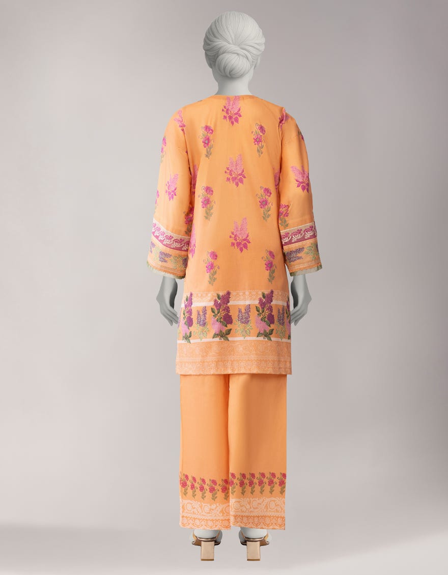 MULTICOLOR LAWN EMBROIDERED UNSTITCHED 2PC