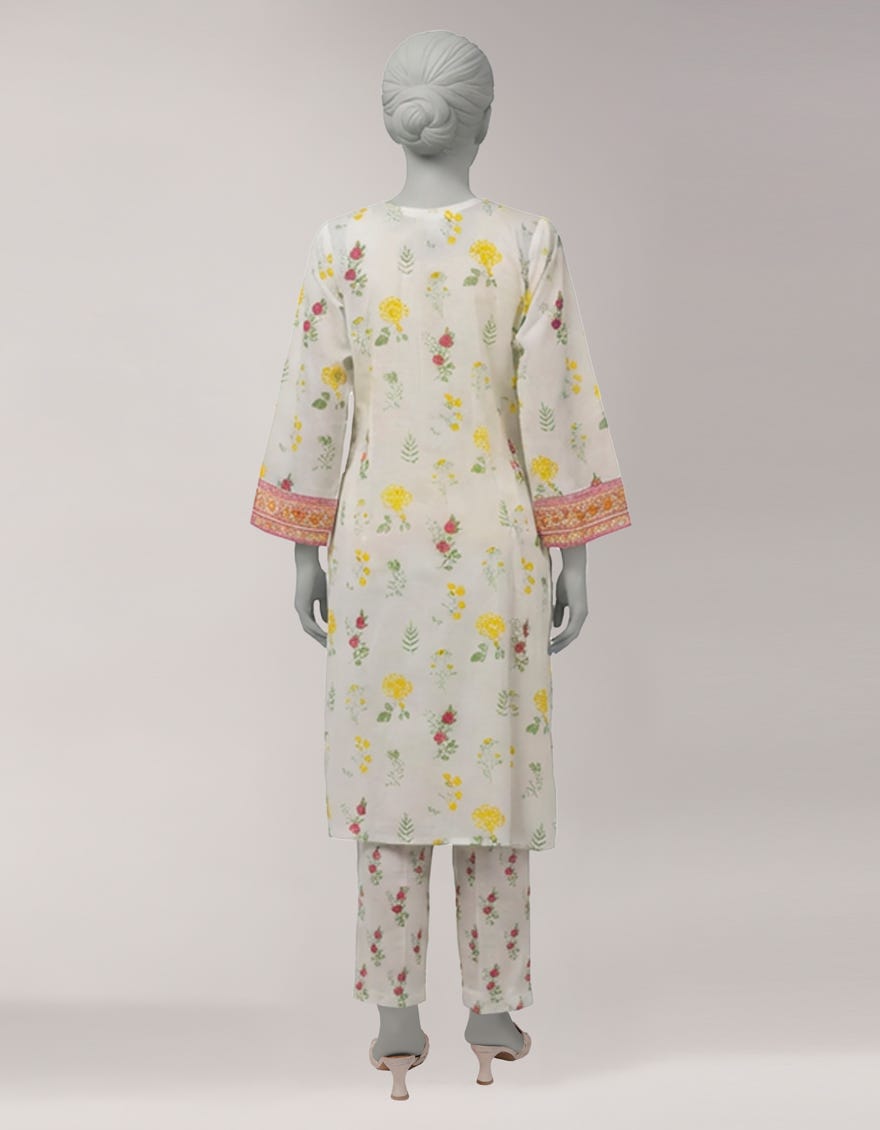 MULTICOLOR LAWN PRINTED UNSTITCHED 2PC