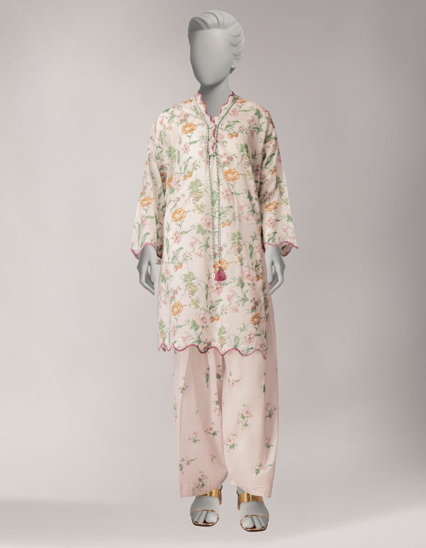 MULTICOLOR LAWN PRINTED WOMEN UNSTITCHED 2PC