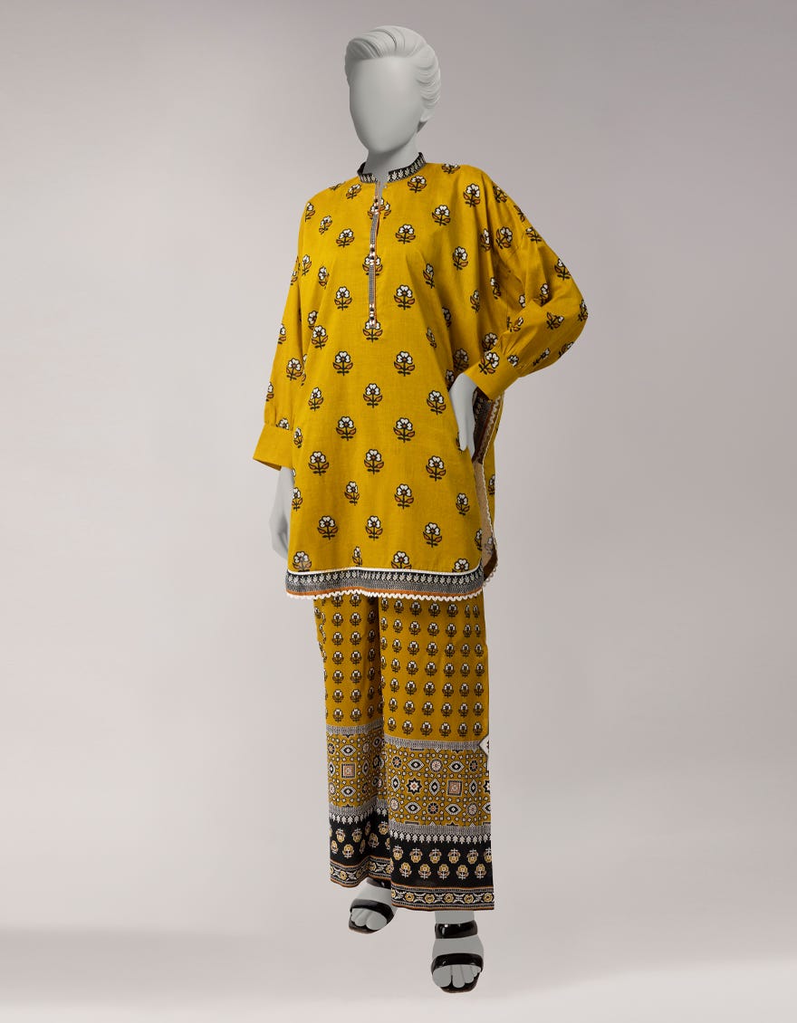 MULTICOLOR LAWN PRINTED UNSTITCHED 2PC