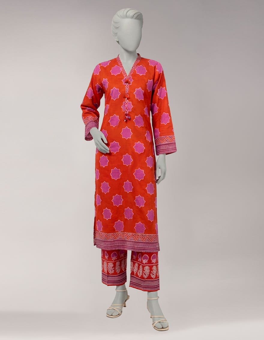 MULTICOLOR LAWN PRINTED UNSTITCHED 2PC