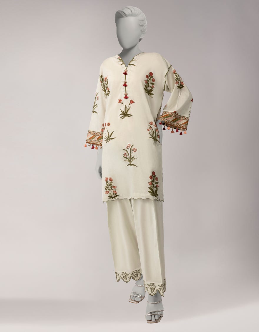 MULTICOLOR LAWN PRINTED WOMEN UNSTITCHED 2PC