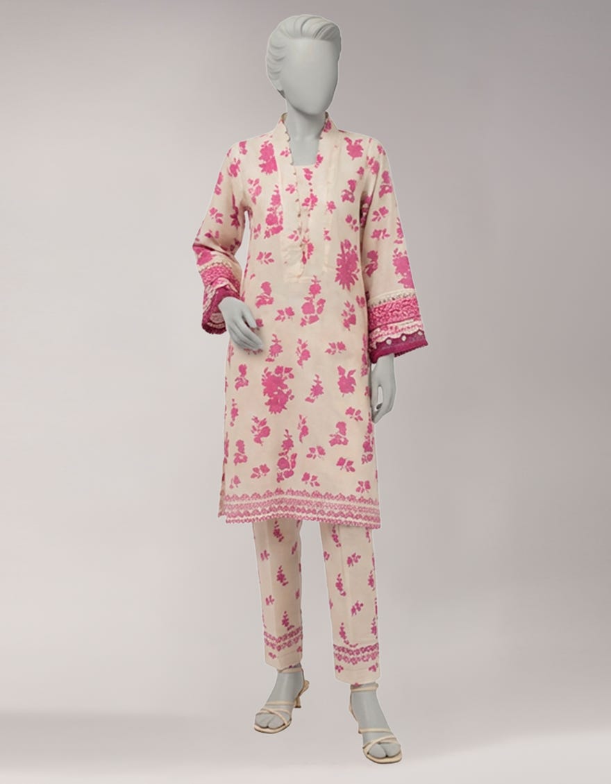 MULTICOLOR LAWN EMBROIDERED UNSTITCHED 2PC