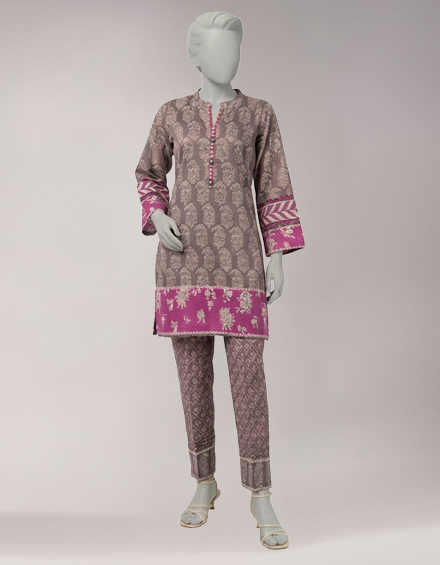 MULTICOLOR LAWN EMBROIDERED UNSTITCHED 2PC
