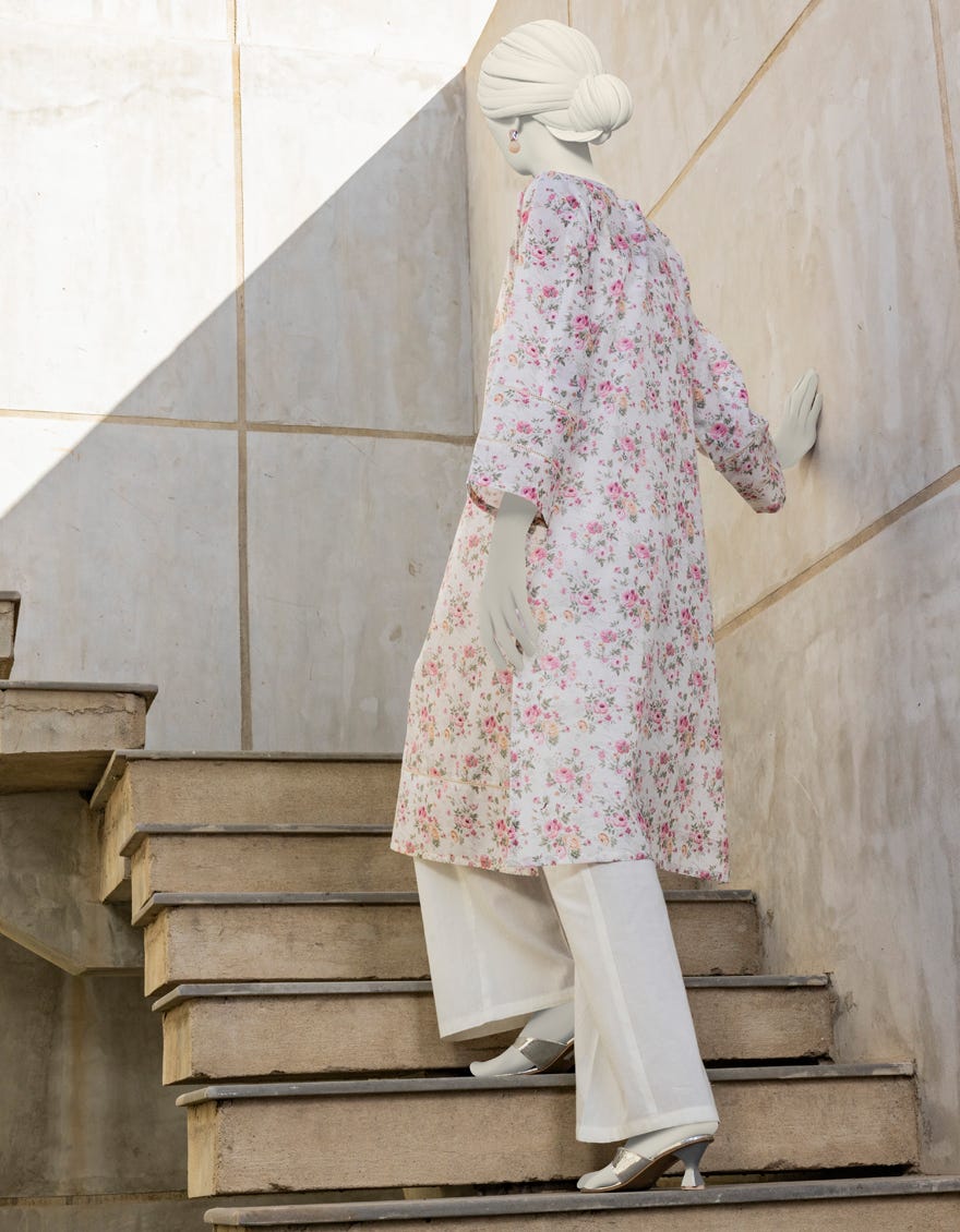 Off White Lawn Unstitched 1Pc | Jlawn-S-Jsu-24-903