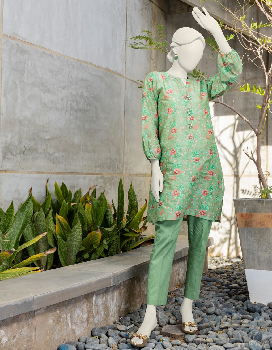 Green Lawn Unstitched 1Pc | Jlawn-S-Jsu-24-905