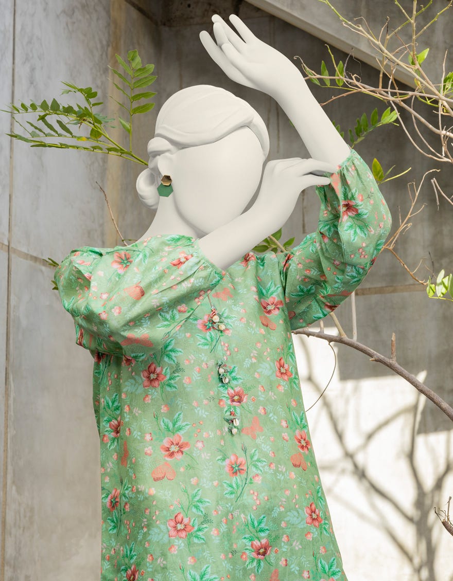 Green Lawn Unstitched 1Pc | Jlawn-S-Jsu-24-905