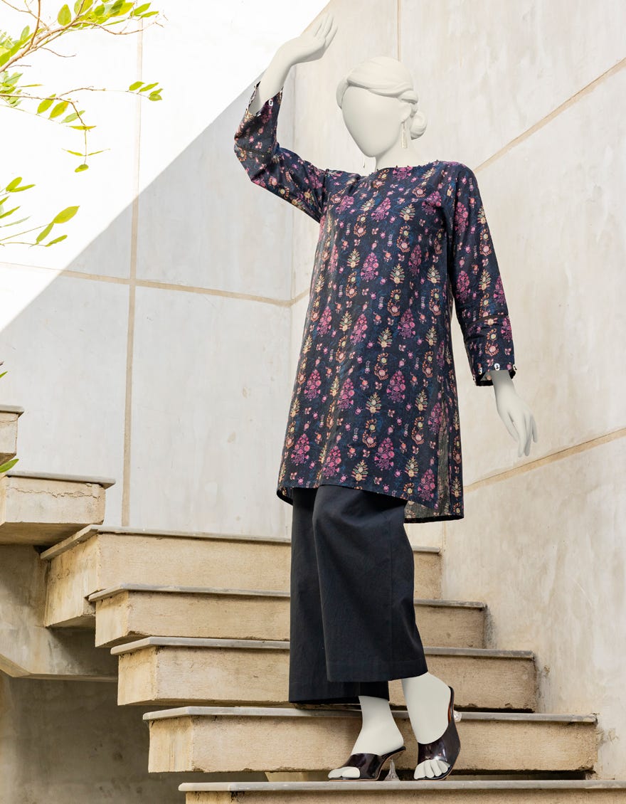 Black Lawn Unstitched 1Pc | Jlawn-S-Jsu-24-906