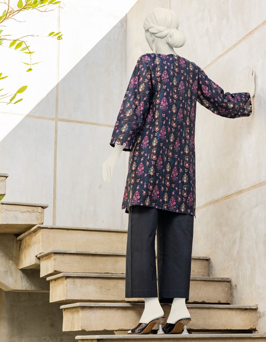 Black Lawn Unstitched 1Pc | Jlawn-S-Jsu-24-906