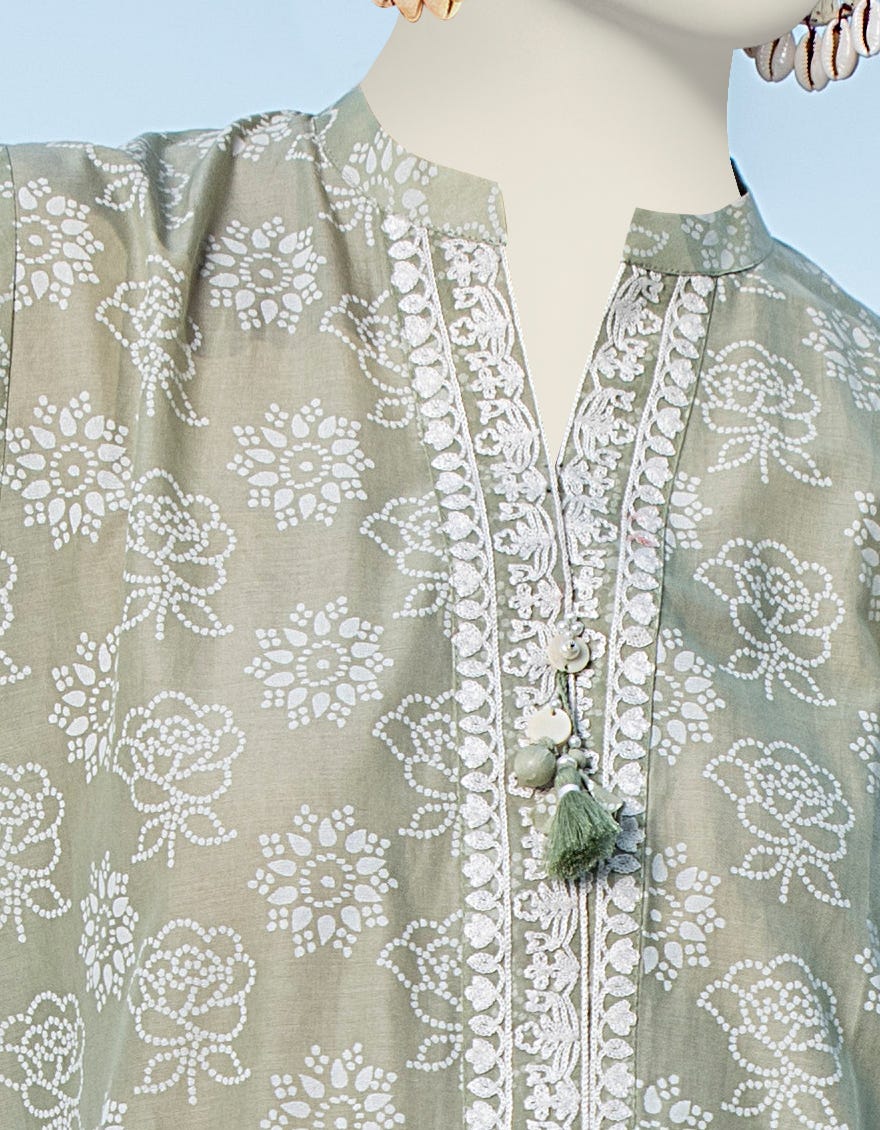 Lime Green Lawn Unstitched 1Pc | Jlawn-S-Jsu-24-916