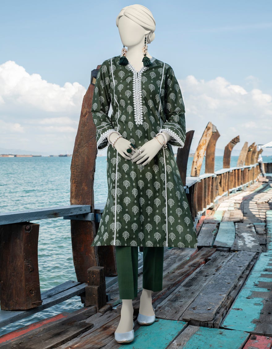 Green Lawn Unstitched 1Pc | Jlawn-S-Jsu-24-920