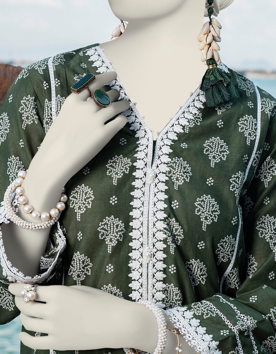 Green Lawn Unstitched 1Pc | Jlawn-S-Jsu-24-920