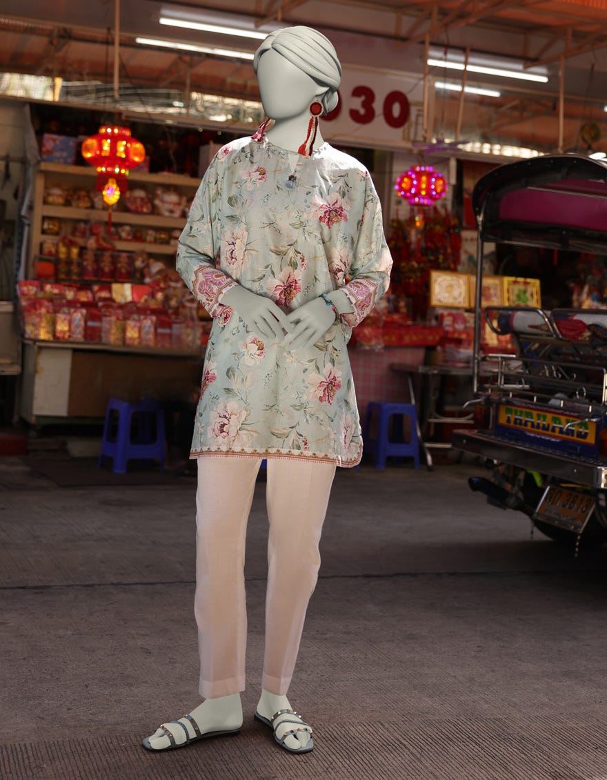 MULTICOLOR LAWN PRINTED UNSTITCHED 1PC | JLAWN-S-JSU-25-901