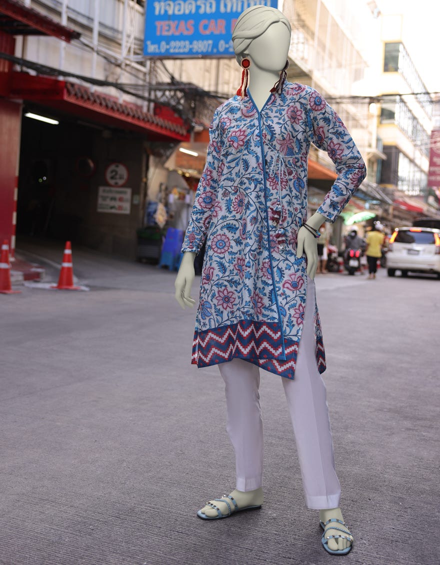 MULTICOLOR LAWN PRINTED UNSTITCHED 1PC | JLAWN-S-JSU-25-908