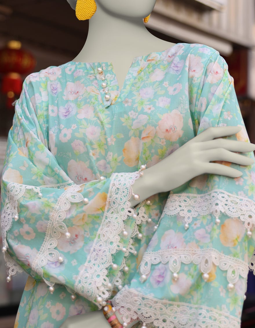 MULTICOLOR LAWN PRINTED UNSTITCHED 1PC | JLAWN-S-JSU-25-909