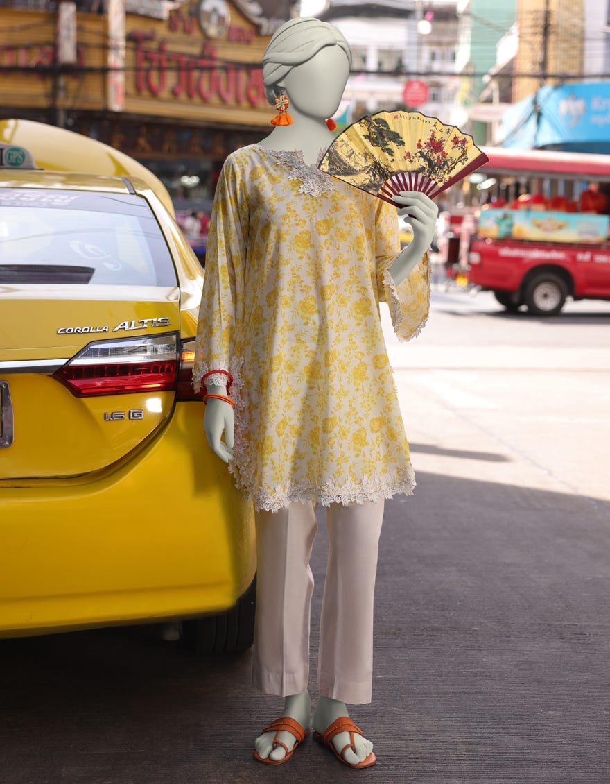 MULTICOLOR LAWN PRINTED UNSTITCHED 1PC | JLAWN-S-JSU-25-912