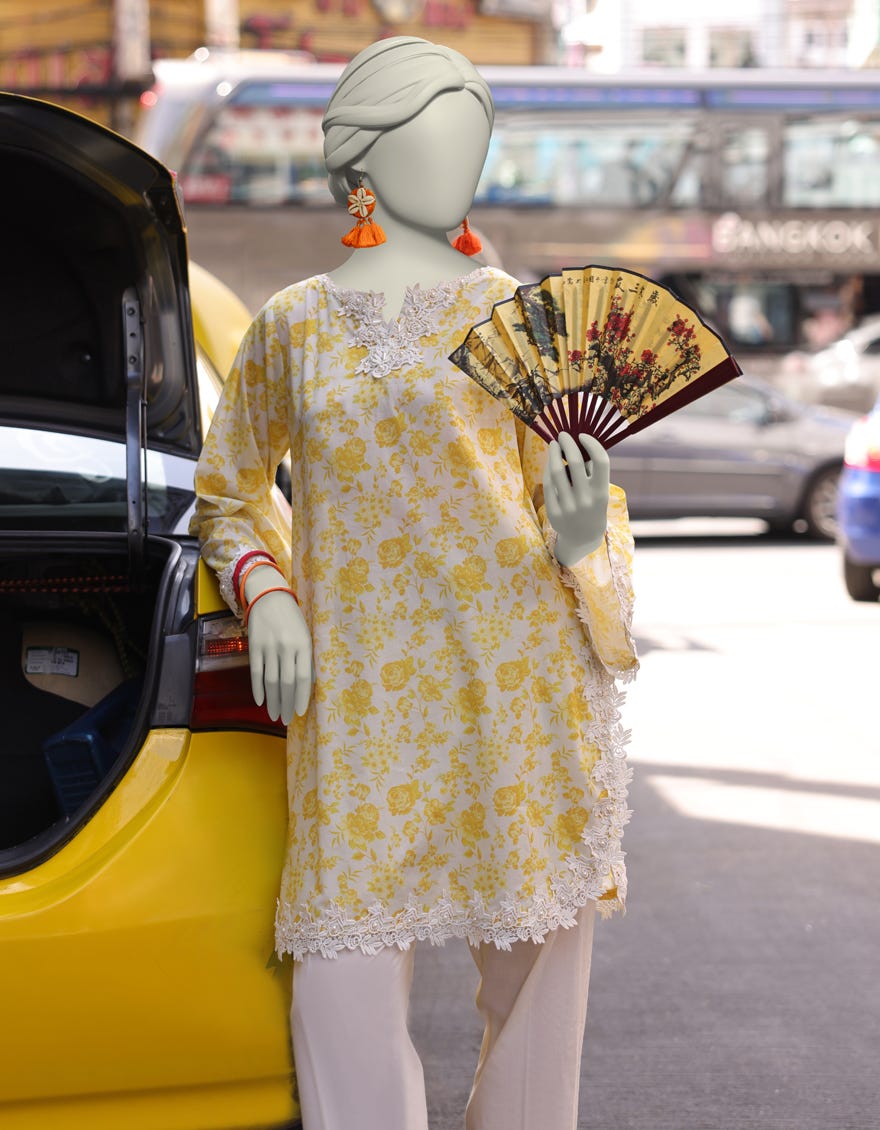 MULTICOLOR LAWN PRINTED UNSTITCHED 1PC | JLAWN-S-JSU-25-912