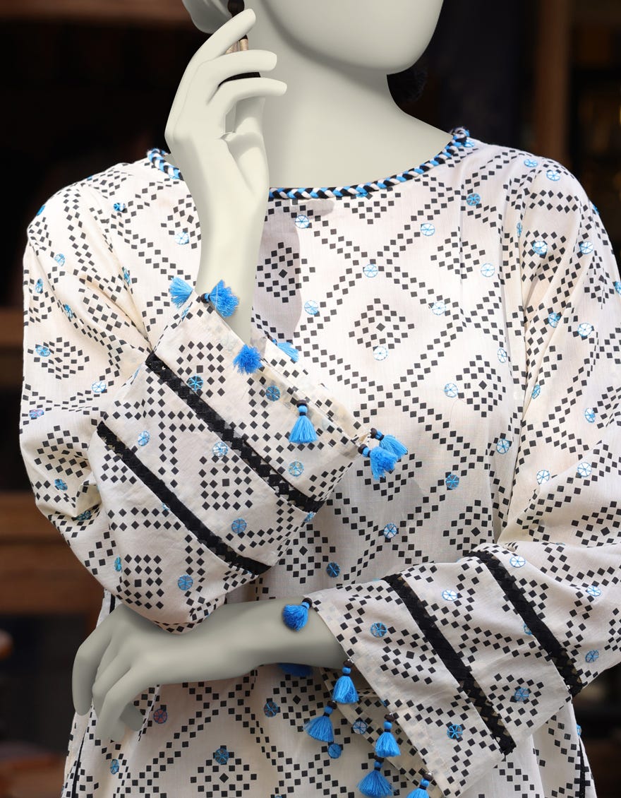 MULTICOLOR LAWN EMBROIDERED UNSTITCHED 1PC | JLAWN-S-JSU-25-918