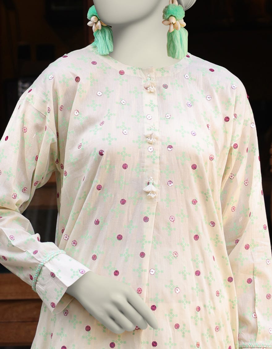 BEIGE LAWN EMBROIDERED UNSTITCHED 1PC | JLAWN-S-JSU-25-919