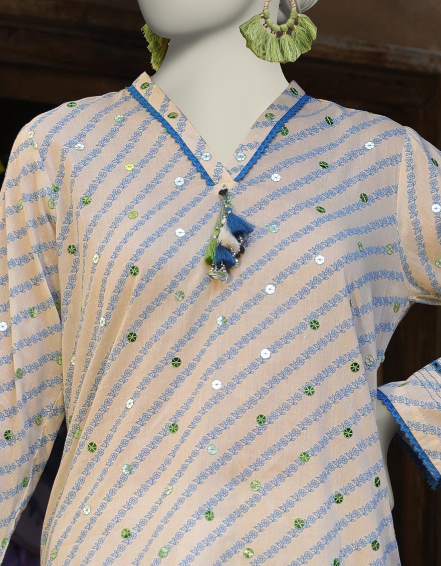 MULTICOLOR LAWN EMBROIDERED UNSTITCHED 1PC | JLAWN-S-JSU-25-922