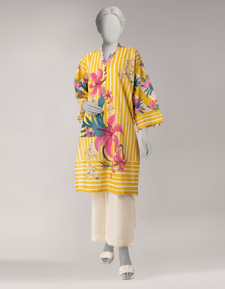 PEACH LAWN DIGITAL PRINTED UNSTITCHED 1PC