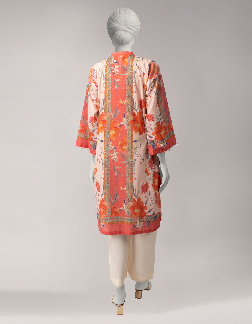 YELLOW LAWN DIGITAL PRINTED UNSTITCHED 1PC