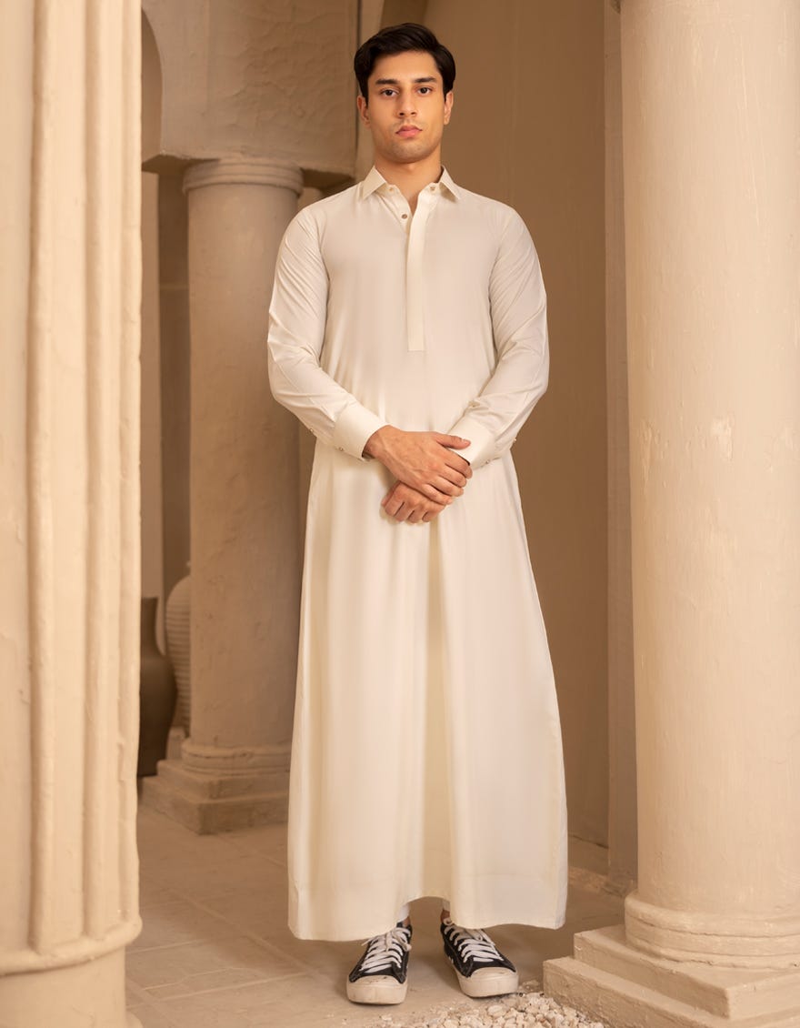 CREAM PLAIN JUBBA