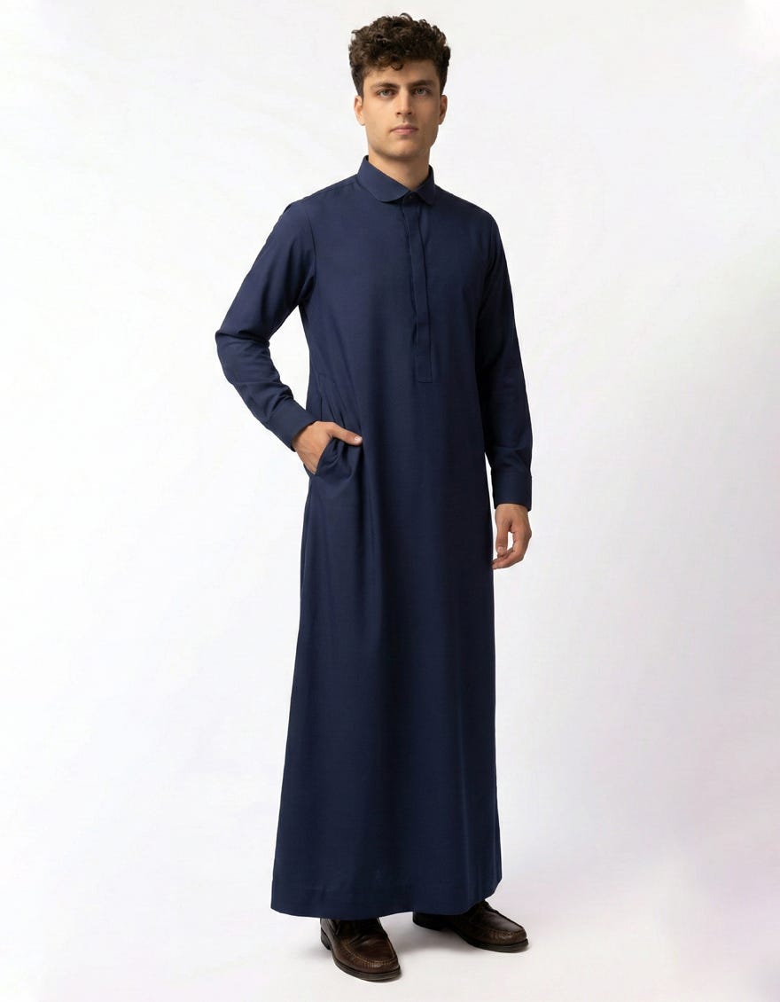 BLUE CASUAL JUBBA