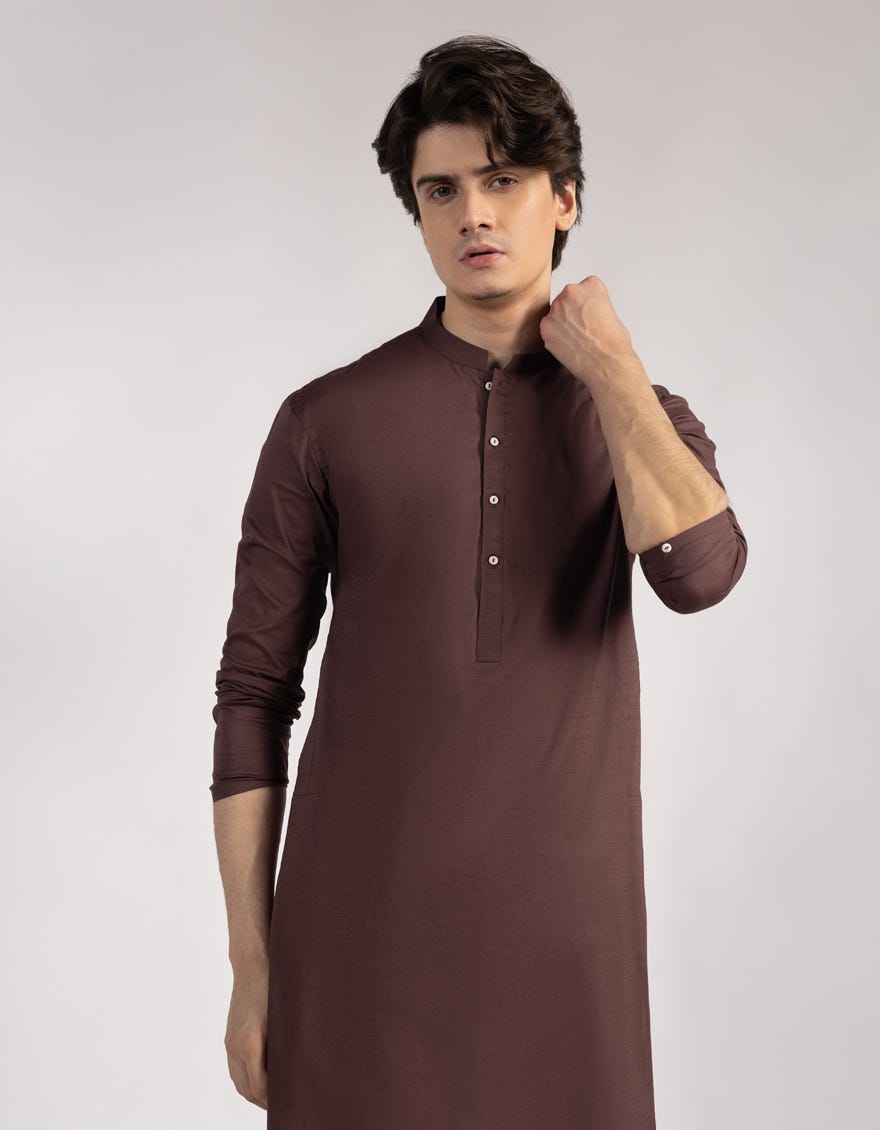 maroon-cotton-kurta-jtks46823