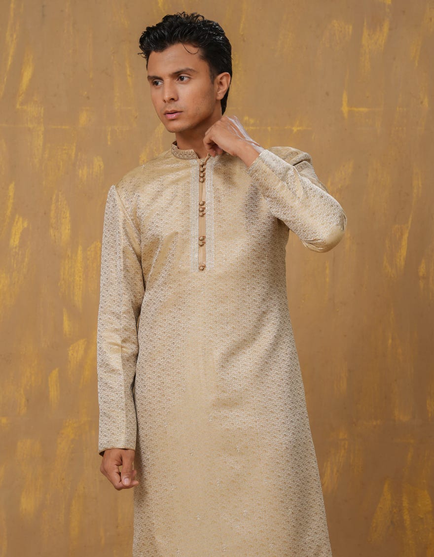 DULL GOLD SPECIAL KURTA | JTK-SP-A-48079