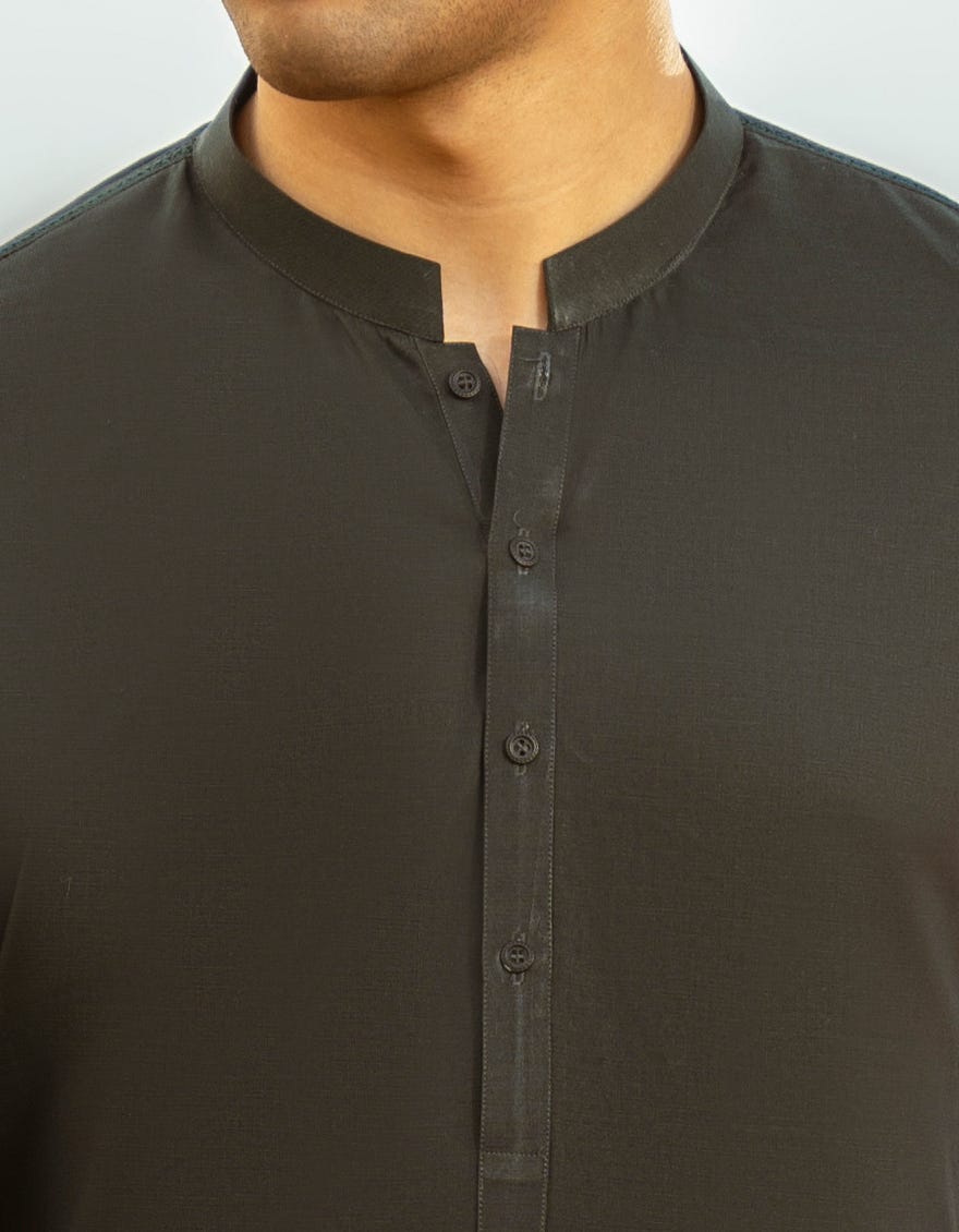 FOREST GREEN COTTON CASUAL KURTA TROUSERS