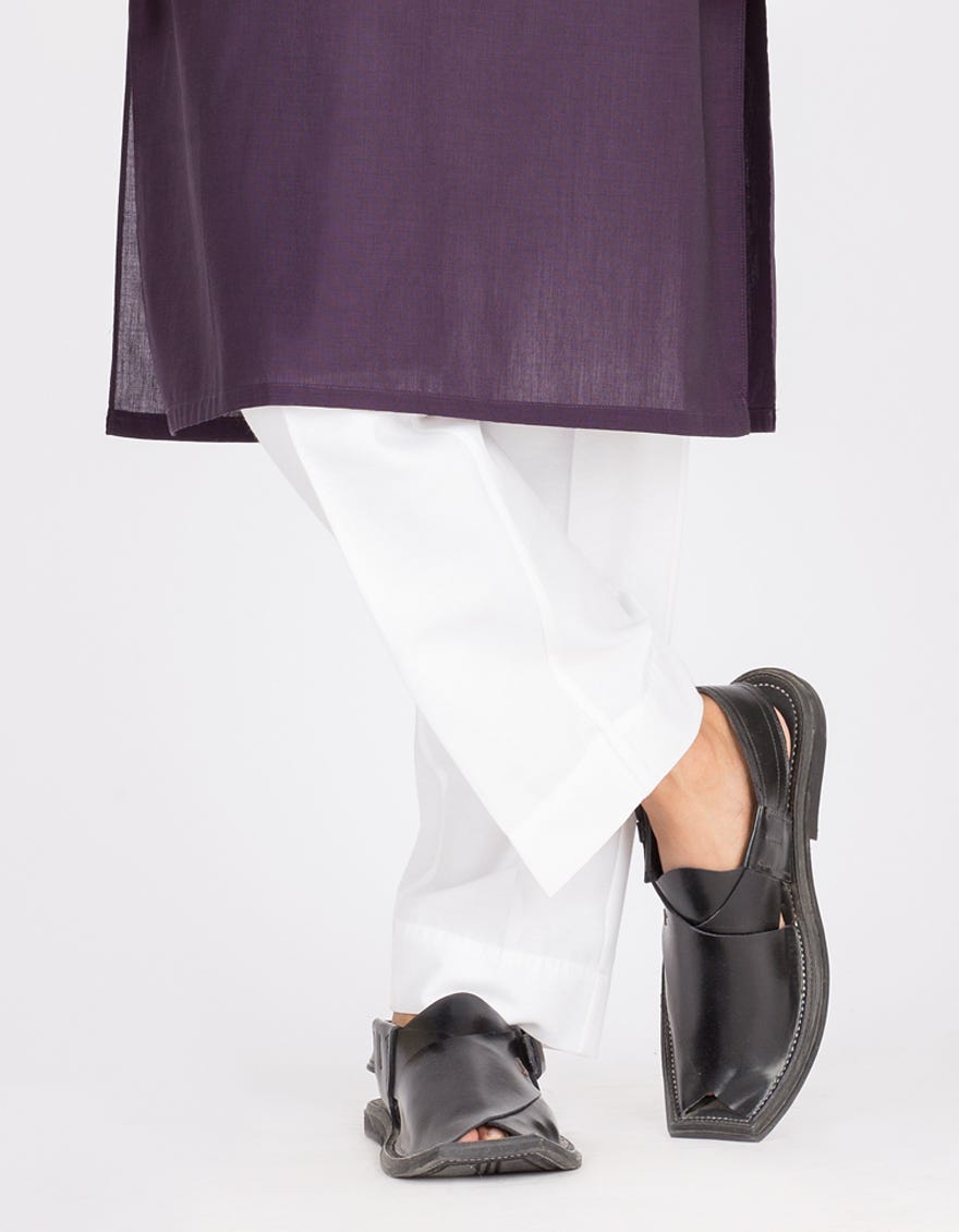 Pearl White Cotton Teens Pajama - JTP-303