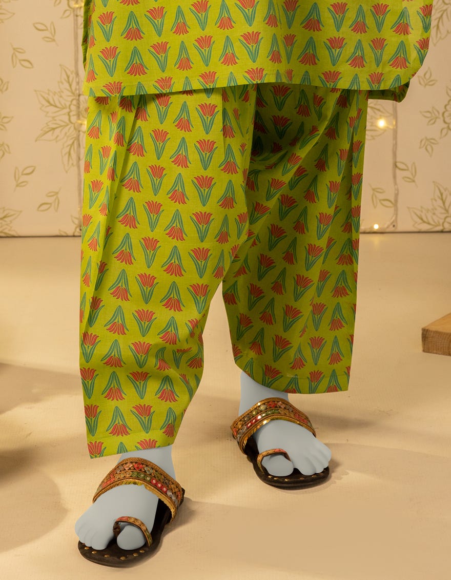 GREEN LAWN PRINTED TROUSER