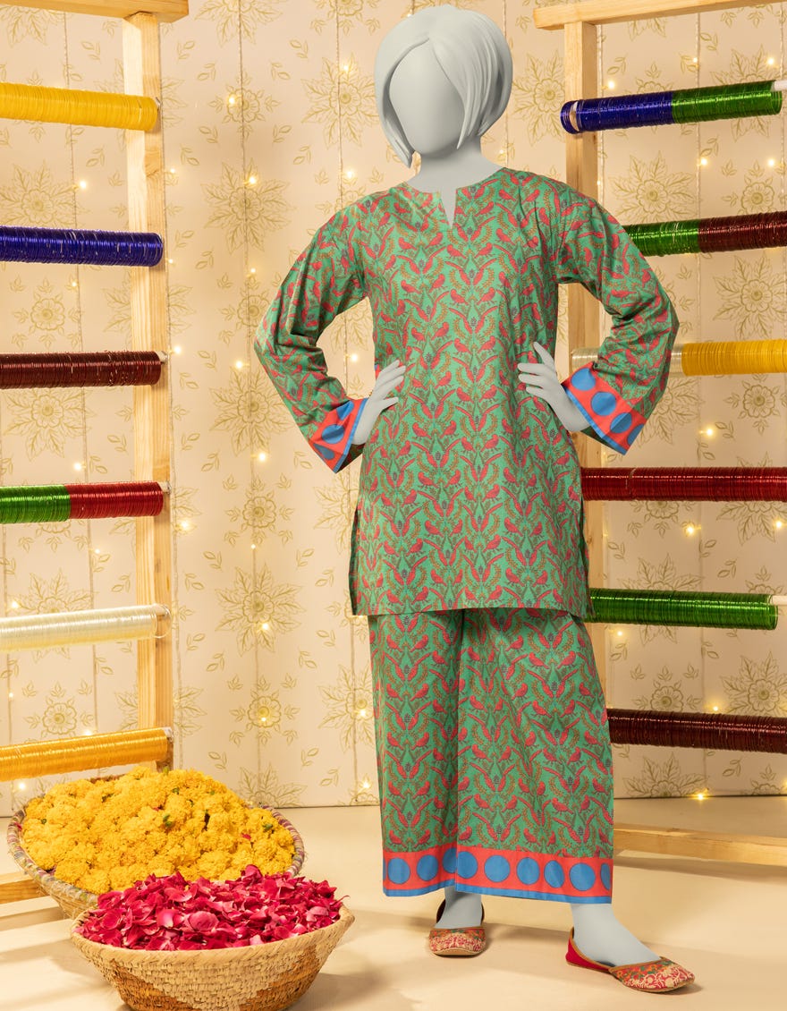 GREEN LAWN PRINTED KURTI